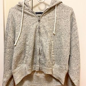 Abercrombie & Fitch Logo Tape Full-Zip Hoodie